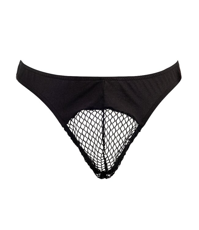 Amorable by Rimba - String met netstof - One Size - Zwart