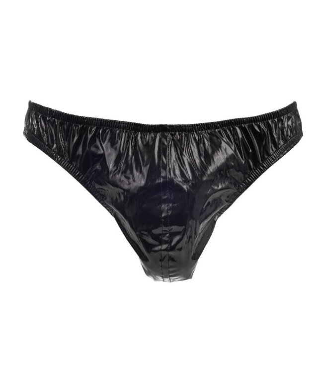 Amorable by Rimba - String met lak look - One Size - Zwart