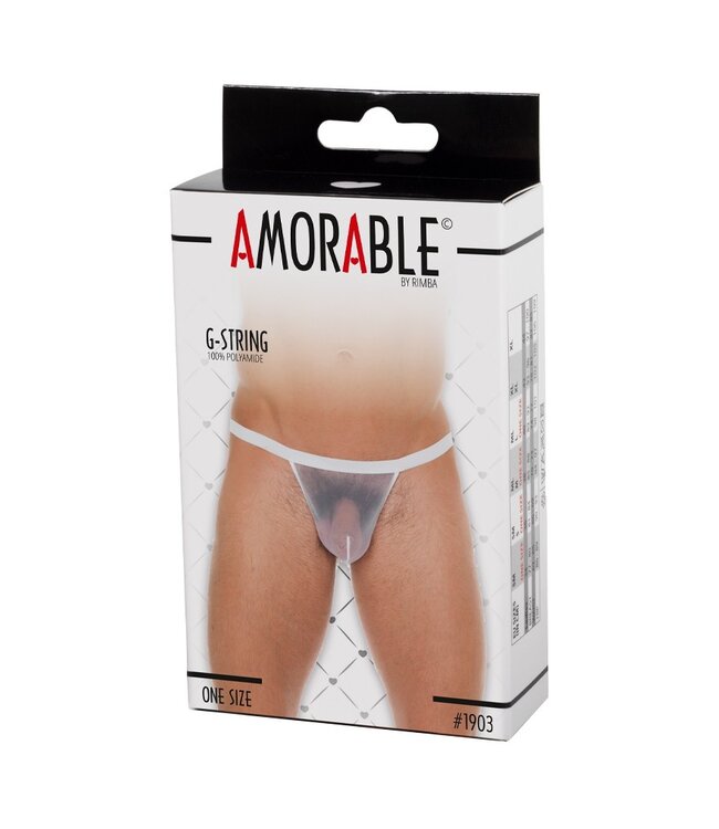 Amorable by Rimba - Doorzichtige string - One Size - Wit