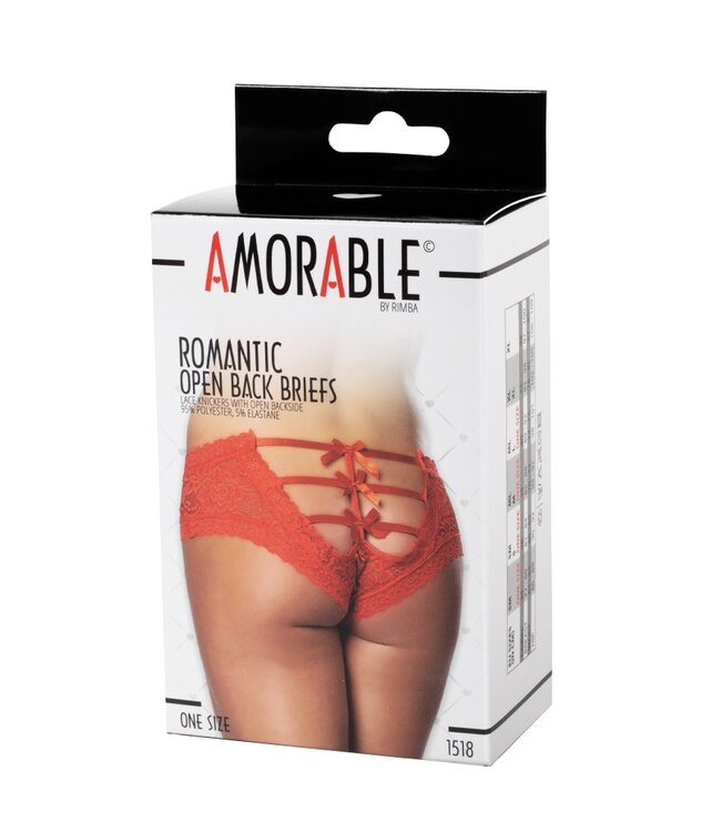 Amorable by Rimba - Open Slip - One Size - Rood