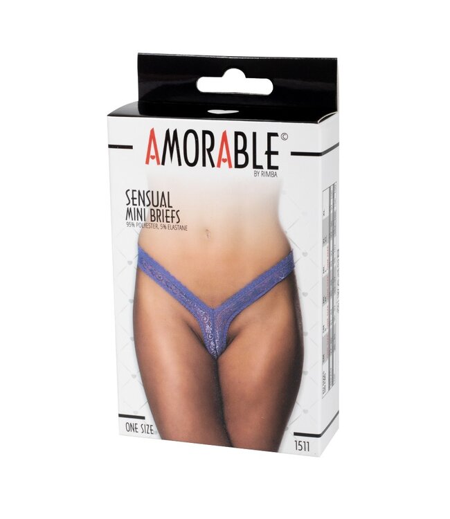 Amorable by Rimba - Mini Slip - One Size - Paars