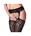 Rimba Amorable by Rimba - Panty met Jarretelles - One size - Zwart