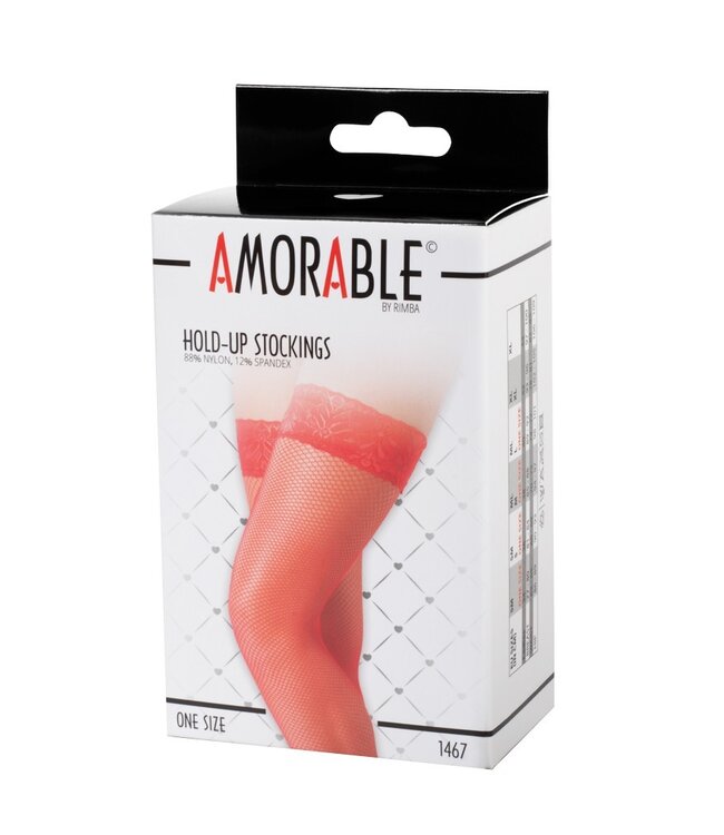 Amorable by Rimba - Hold-Up Netkousen - One Size - Rood