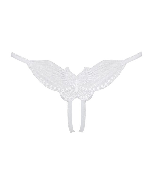 Amorable by Rimba - Open Vlinder String - One Size - Wit