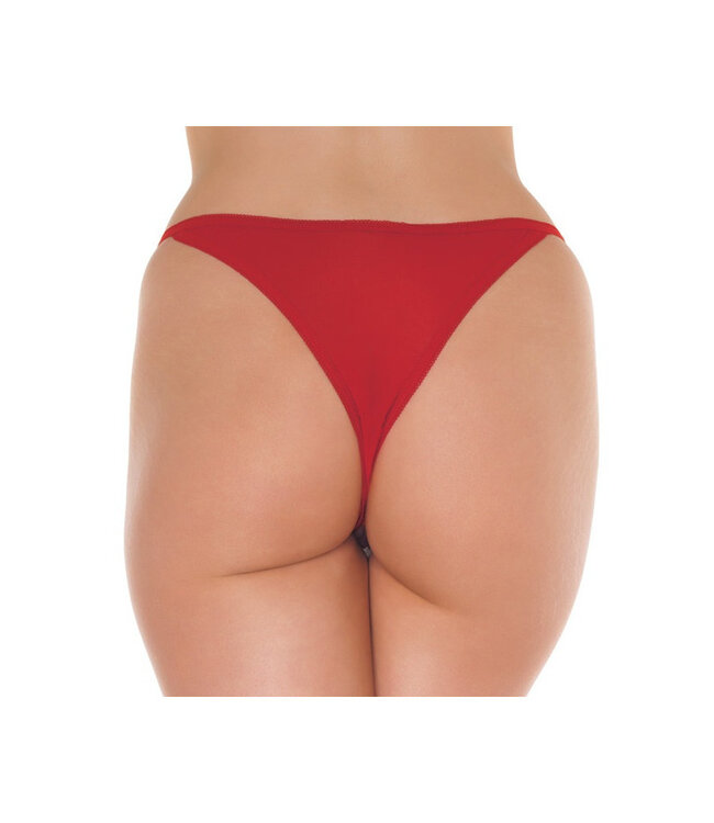 Amorable by Rimba - Open Vlinder String - One Size - Rood