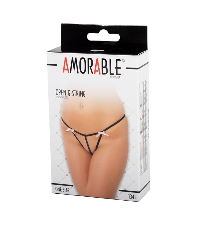 Amorable by Rimba - Open String - One Size - Zwart
