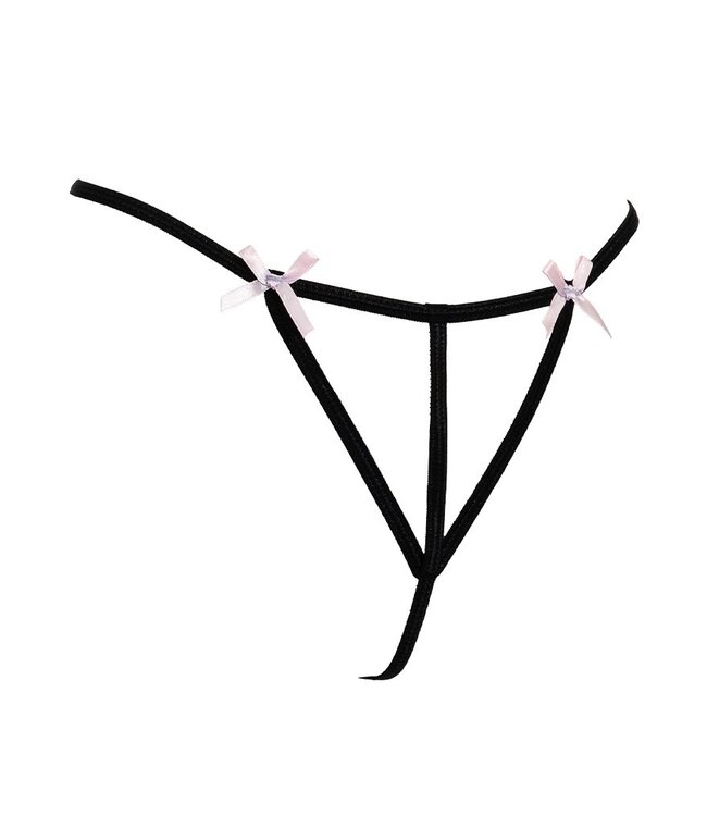 Amorable by Rimba - Open String - One Size - Zwart