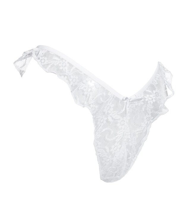 Amorable by Rimba - Open Brazilian Slip - One Size - Wit