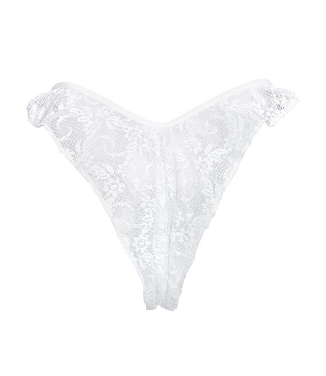 Amorable by Rimba - Open Brazilian Slip - One Size - Wit