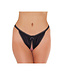 Rimba Amorable by Rimba - Open Tanga - One Size - Zwart