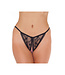 Rimba Amorable by Rimba - Open Tanga - One Size - Zwart