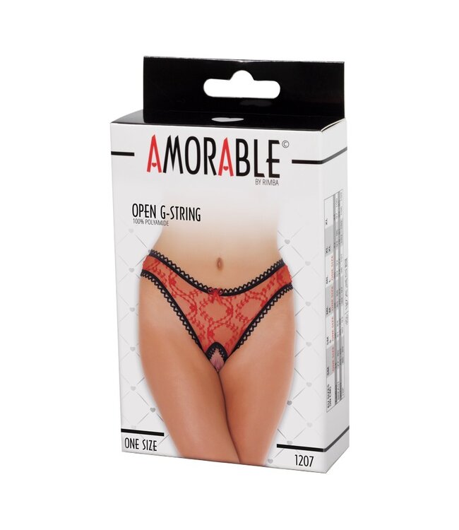 Amorable by Rimba - Open String - One Size - Rood