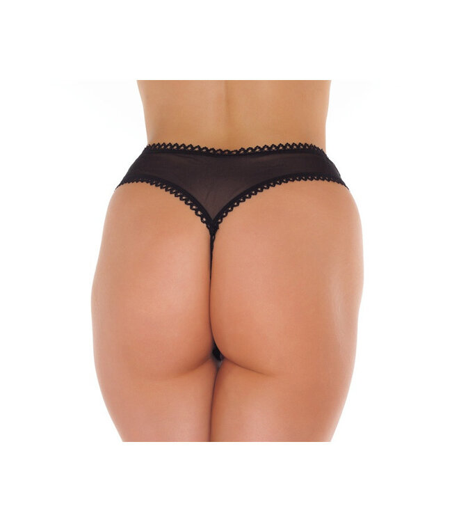 Amorable by Rimba - Open String - One Size - Zwart