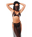 Rimba Amorable by Rimba - Buikdanseres set (4 delig) - One Size - Zwart