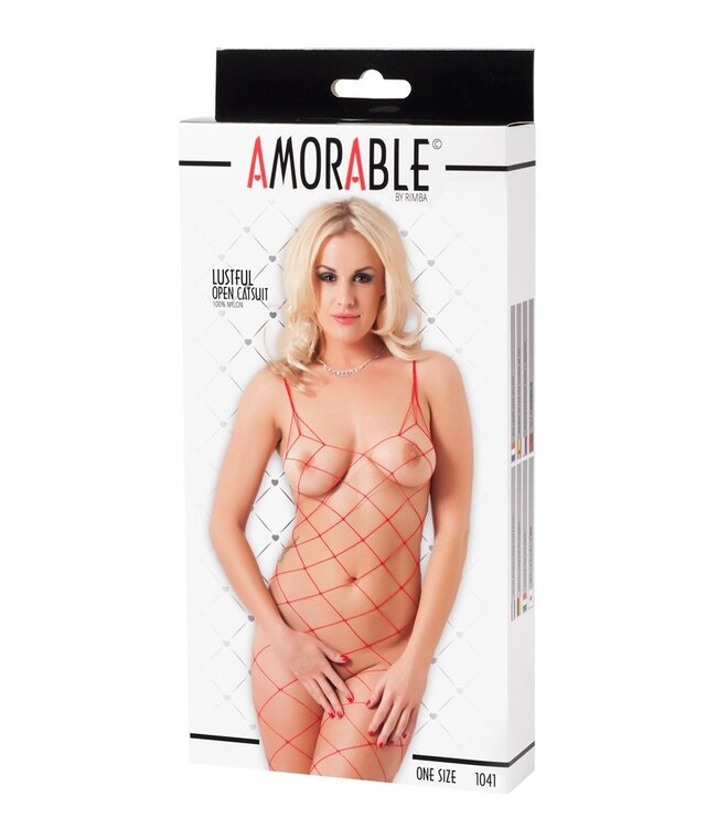 Amorable by Rimba - Catsuit - One Size - Rood