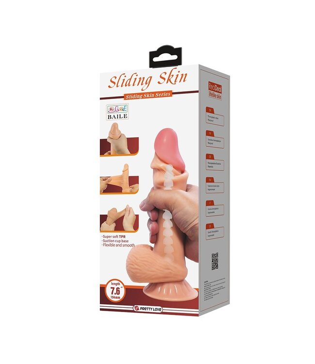 Pretty Love - Duvall - Sliding Skin 19.4 cm (Ø 4.2 cm) - Nude