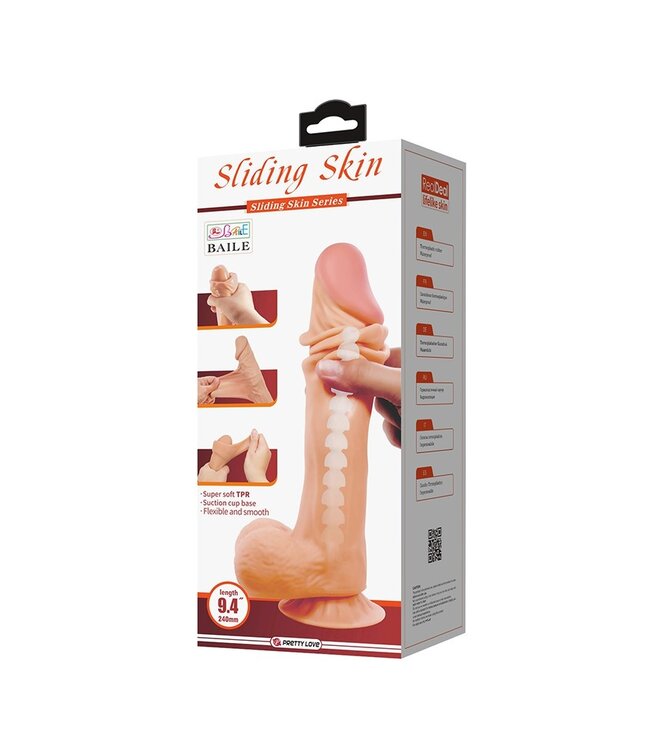 Pretty Love - Orton - Sliding Skin 24 cm (Ø 5 cm) - Nude