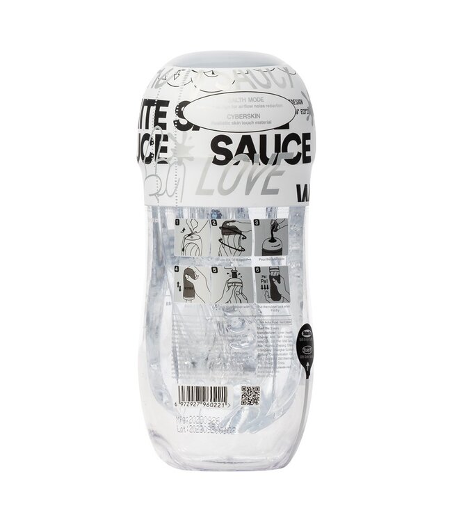 Sauce - Witte Sauce Cup - Masturbatorhuls - Transparant
