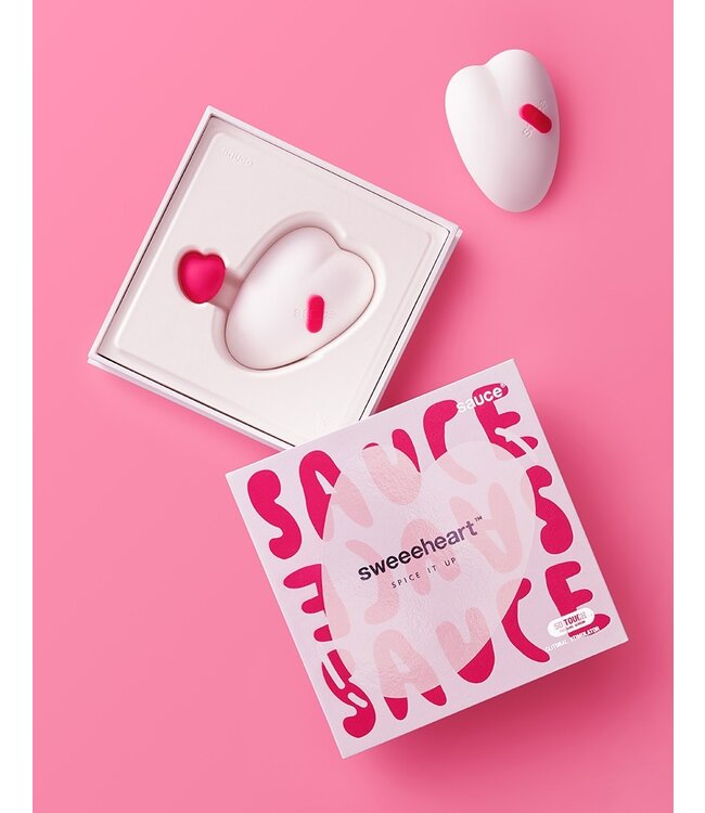 SAUCE - Sweeeheart - Clitorisvibrator - Wit & Roze