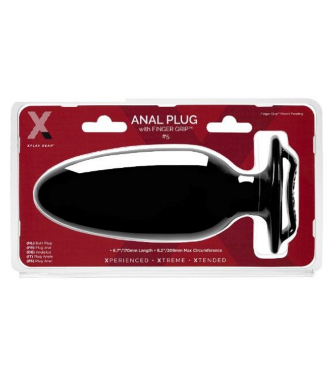 Finger Grip Plug #3L - Butt Plug with Finger Grip