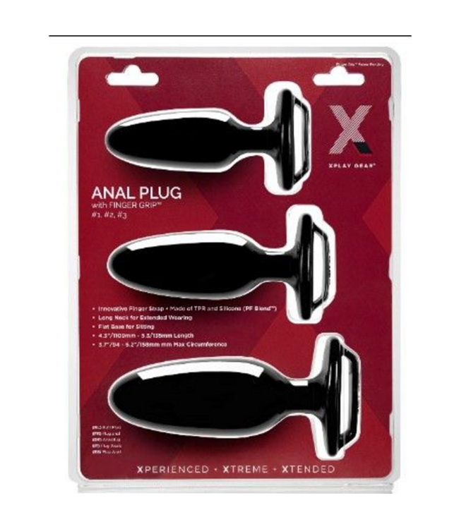 Finger Grip Plug Starter Kit - Butt Plug Kit with Finger Grip