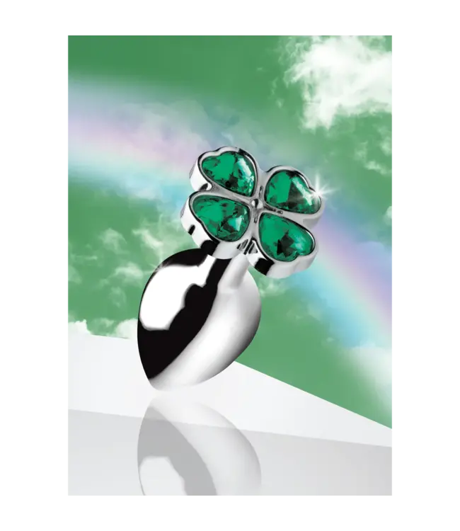 Lucky Clover Gem - Butt Plug With Vibrating Ring