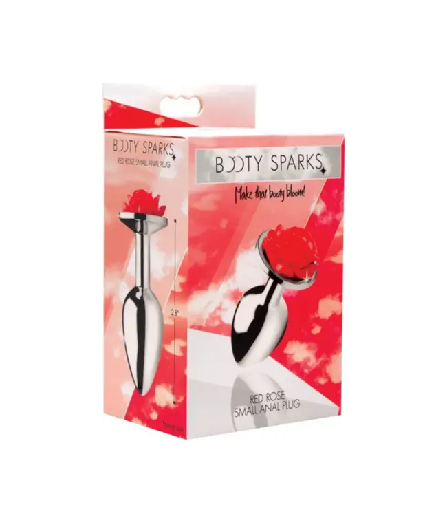 Red Rose - Butt Plug With Vibrating Ring