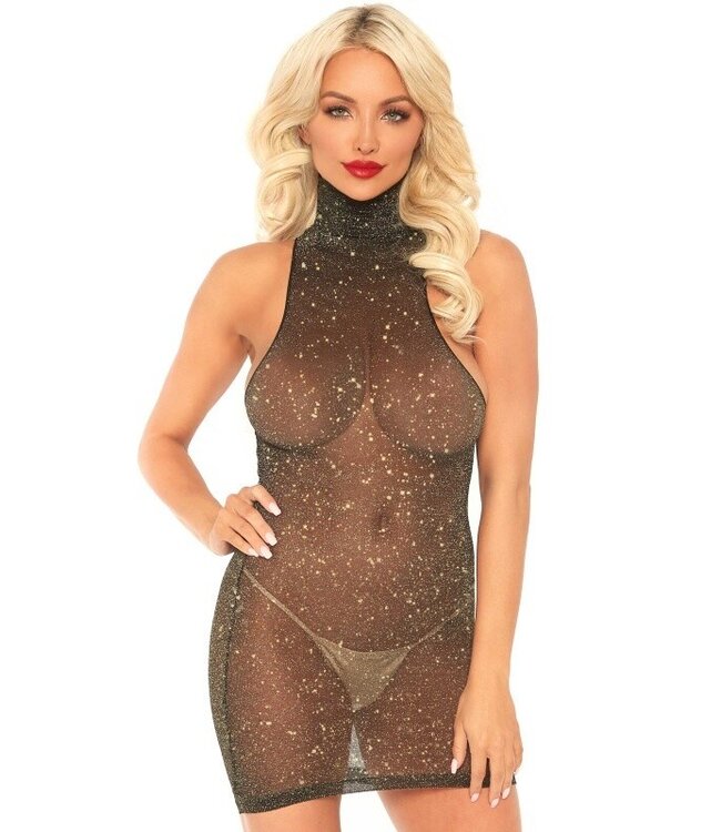 Lurex Spandex Mini Dress - One Size