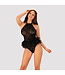 Obsessive FRILLES Zwart S/M