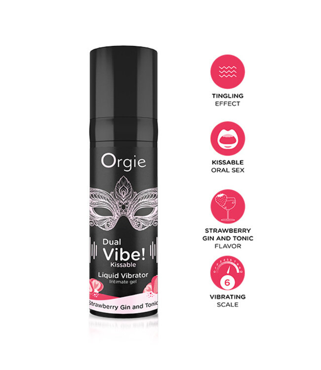 Orgie - Dual Vibe Liquid Vibrator Strawberry Gin & Tonic