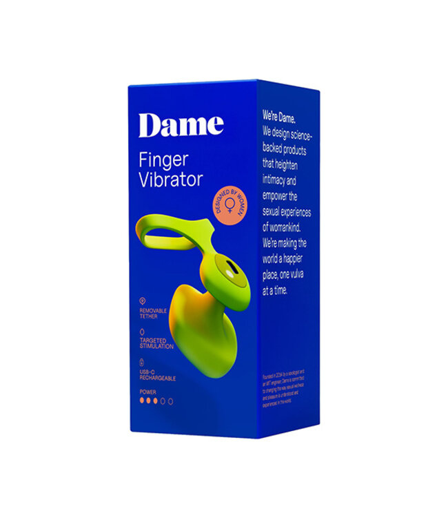 Dame - Fin 2.0 Finger Vibrator Citrus