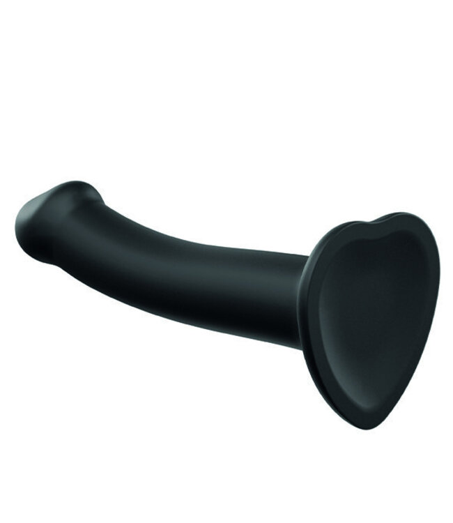 Strap-On-Me - Semi-Realistische Dual Density Buigzame Dildo Zwart XL