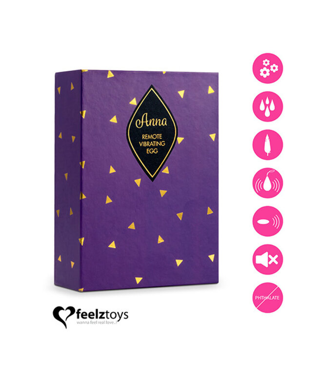 FeelzToys - Anna Vibrerend Ei Remote Donker Roze