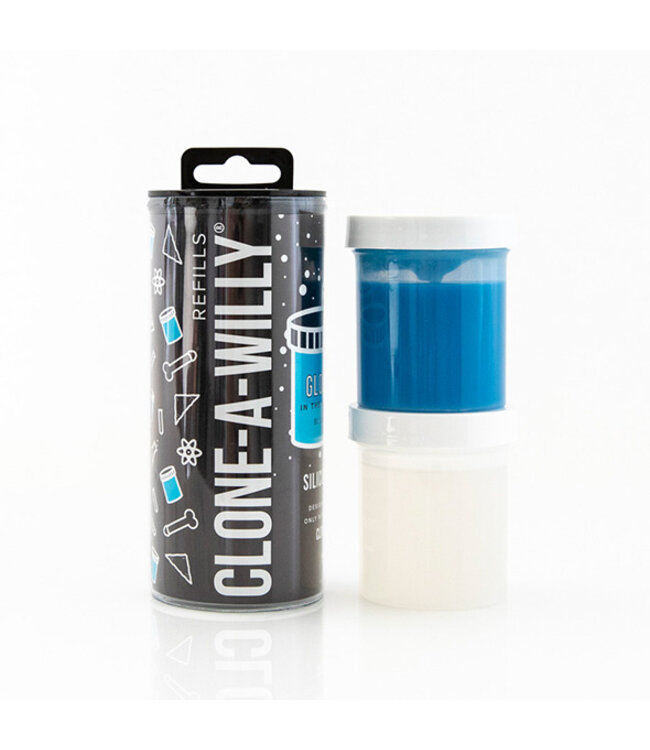 Clone-A-Willy - Refill Glow in the Dark Blue Silicone