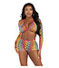 Leg Avenue Rainbow top, shrug & shorts