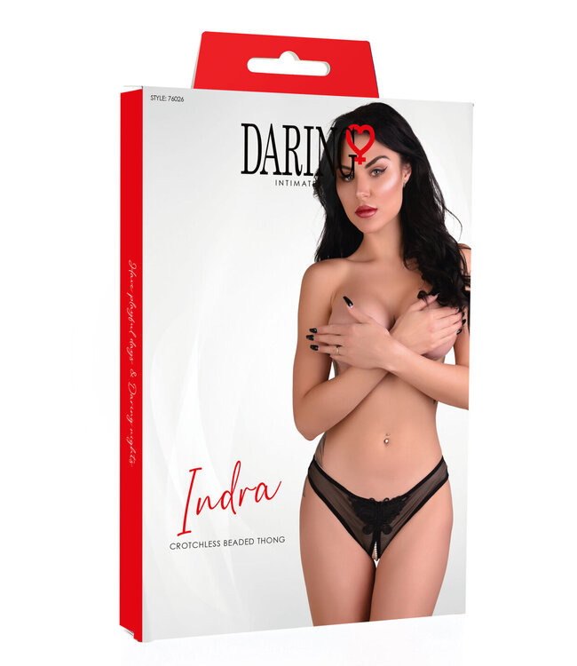 Daring Intimates Indra crotchless beaded thong