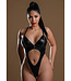 Daring Intimates Naughty Whispers Wetlook Bodysuit With Zipper