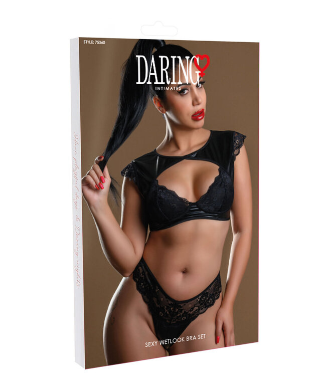 Daring Intimates Naughty Whispers Wetlook 2PC Bra Set