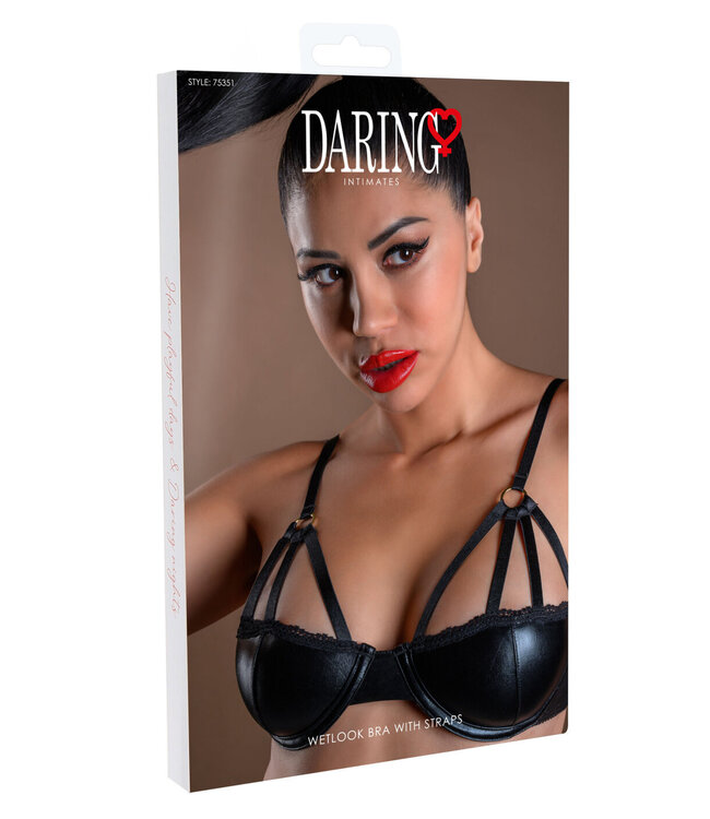 Daring Intimates Naughty Whispers Wetlook Bra With Straps