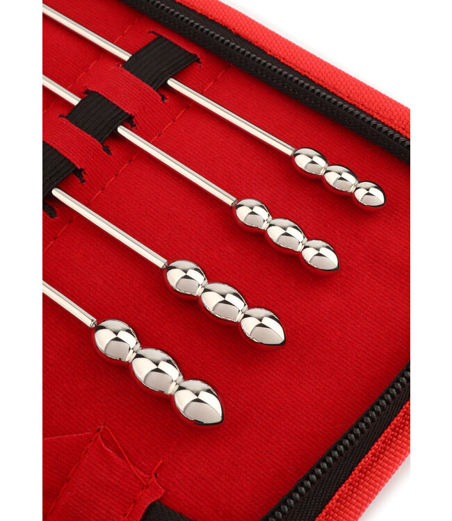 Mr. Steel Rosebud Urethral Sounds 8 Pcs