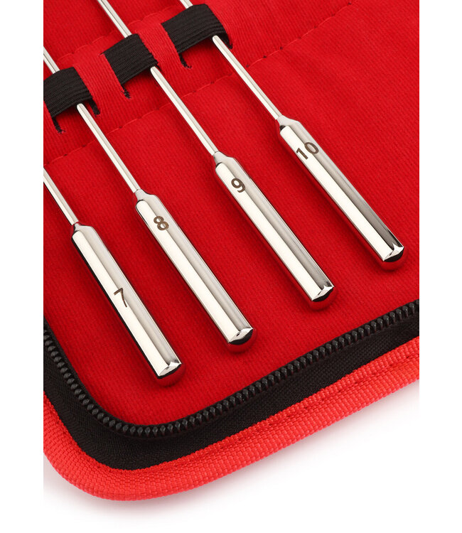 Mr. Steel Rosebud Urethral Sounds 8 Pcs