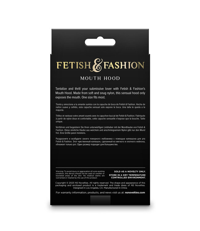 NS Novelties Fetish & Fashion Mouth Hood
