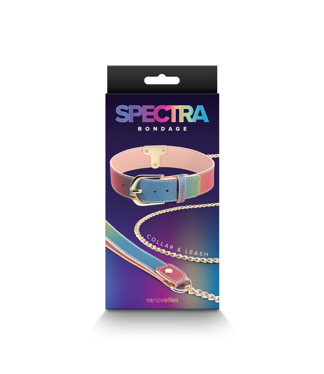 NS Novelties Spectra Bondage Collar & Leash