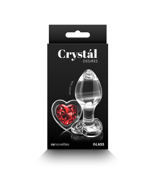 NS Novelties Crystal Desires Red Heart Medium