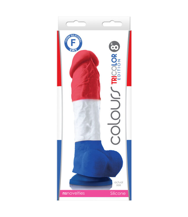 NS Novelties Tricolor Dildo 8'
