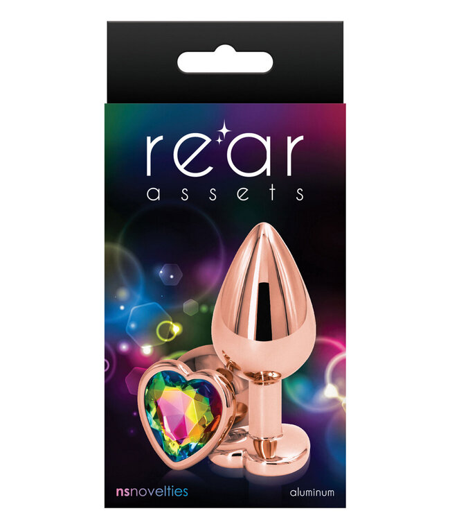 NS Novelties Rear Assets Rose Gold Heart Medium