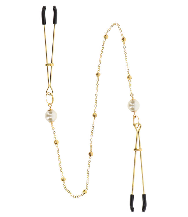 Taboom Nipple Play Tweezers Pearl & Deluxe Chain