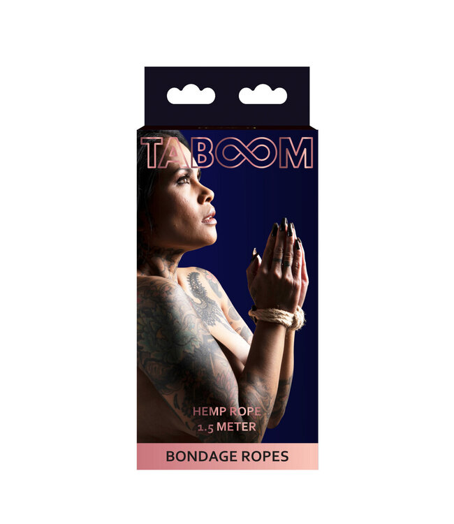 Taboom Bondage Rope Hemp 1.5 meter 7 mm