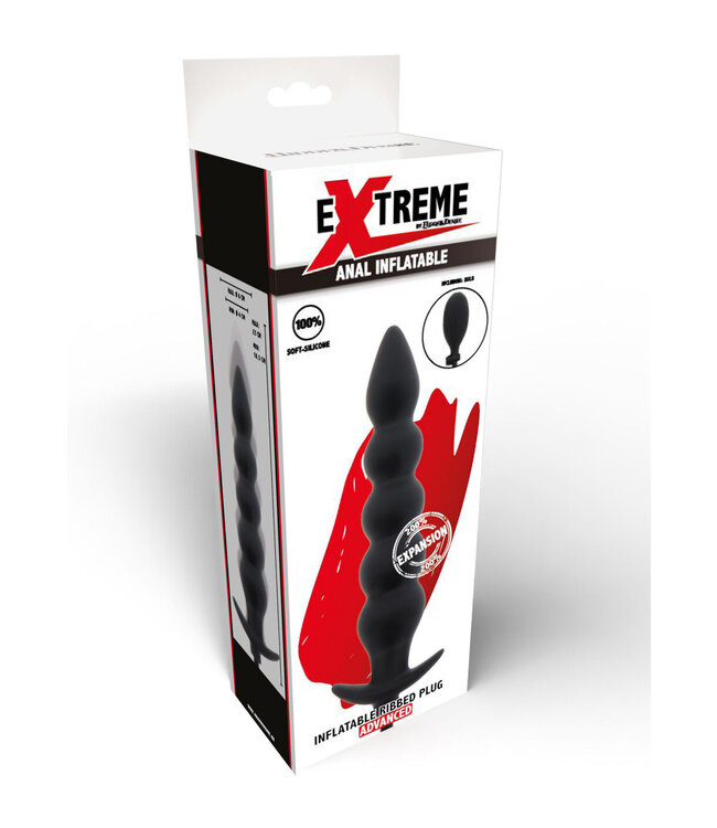 Hidden Desire Extreme Inflatable Ribbed Plug - Advanced