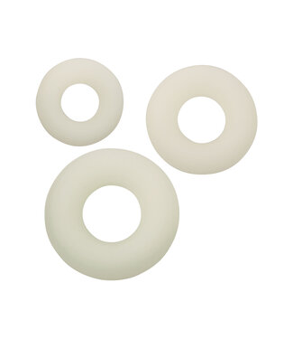 CalExotics Alpha Glow-In-The-Dark Liquid Silicone 3 Ring Set